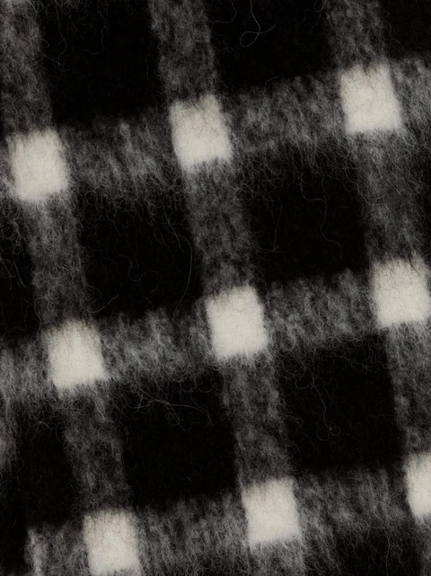 Marni check-print fringed scarf - Black - zdjęcie produktu nr 1