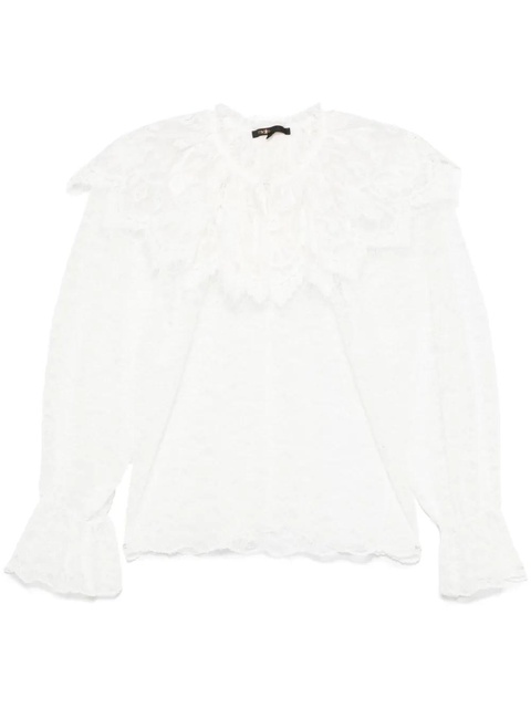 Maje floral-lace blouse - White - zdjęcie produktu nr 1