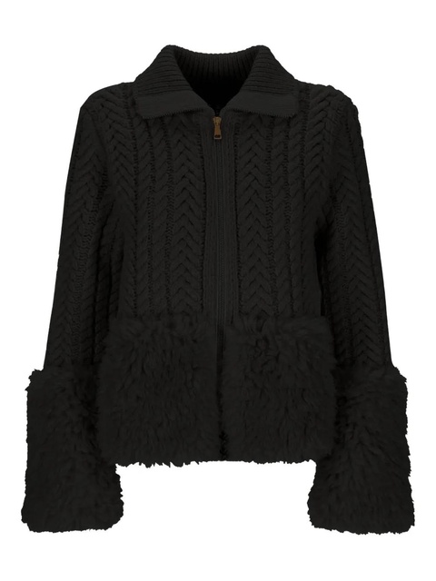 Moncler cable-knit cardigan - Black - zdjęcie produktu nr 1