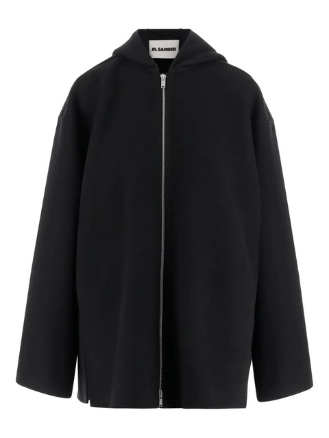 Jil Sander hooded wool jacket - Black - zdjęcie produktu nr 1