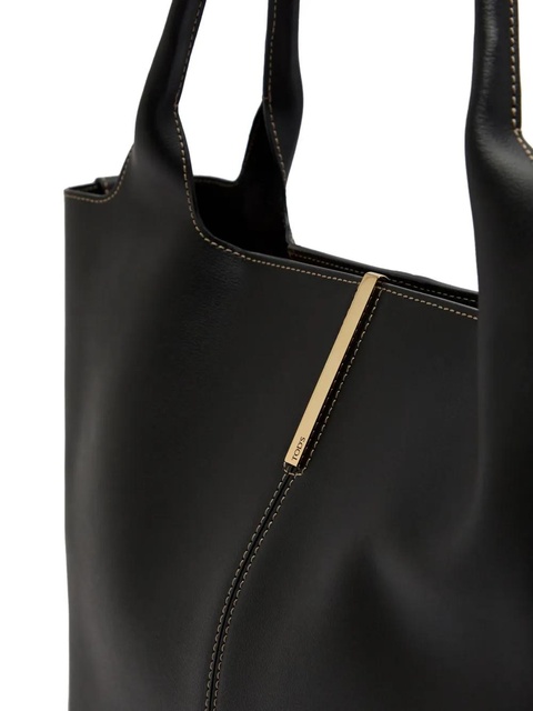 Tod's medium leather tote bag - Black - zdjęcie produktu nr 1