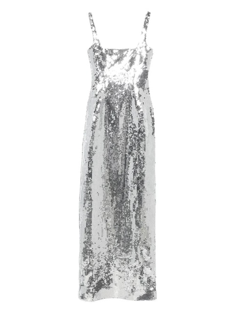 16Arlington Electra sequin square-neck gown - Silver - zdjęcie produktu nr 2
