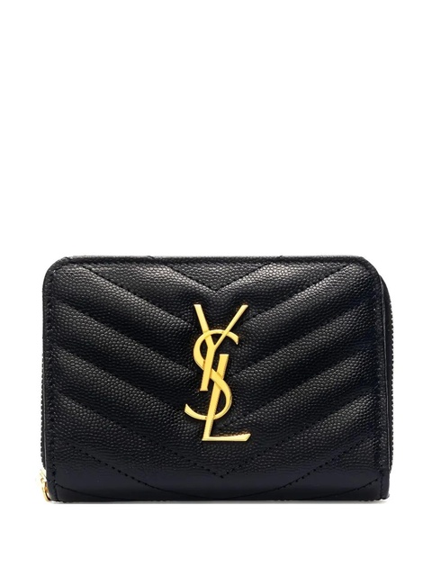 Saint Laurent Cassandre Matelassé chevron wallet - Black - zdjęcie produktu nr 1