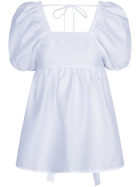 Cecilie Bahnsen Alma matelassé-effect blouse - White - zdjęcie produktu nr 1