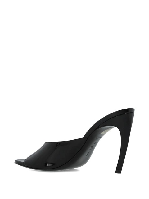 The Attico 100mm peep-toe stiletto sandals - Black - zdjęcie produktu nr 1
