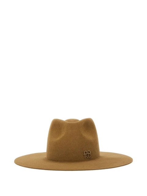Ruslan Baginskiy logo-detail felt fedora hat - Brown - zdjęcie produktu nr 1
