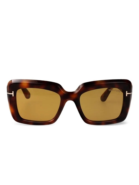 TOM FORD Eyewear Leila square-frame sunglasses - Brown - zdjęcie produktu nr 1