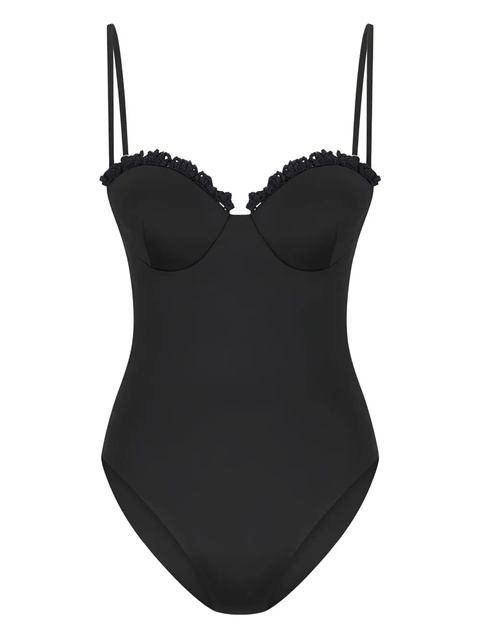 Magda Butrym crochet-trimmed swimsuit - Black - zdjęcie produktu nr 1