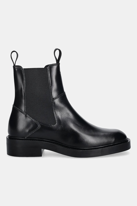 Gant sztyblety skórzane Fallwi damskie kolor czarny na płaskim obcasie 31541129 - zdjęcie produktu nr 2