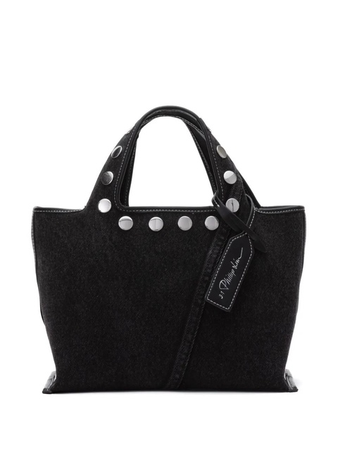 3.1 Phillip Lim mini Market denim tote bag - Black - zdjęcie produktu nr 1