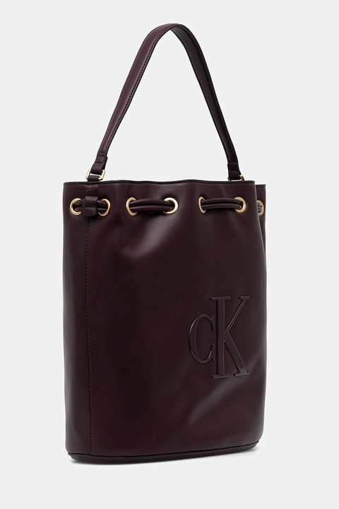Calvin Klein torebka kolor bordowy LV04F3232G - zdjęcie produktu nr 2