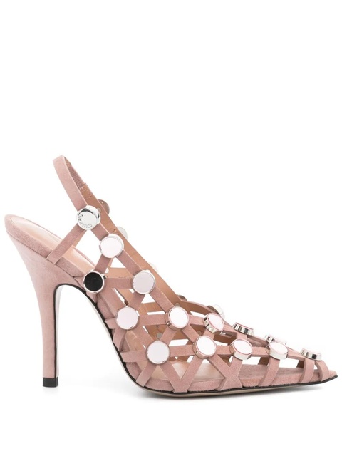 The Attico 105mm Grid pumps - Pink - zdjęcie produktu nr 1