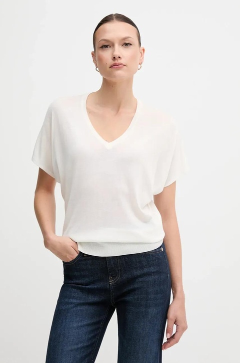 United Colors of Benetton t-shirt damski kolor biały 103VD402U - zdjęcie produktu nr 1