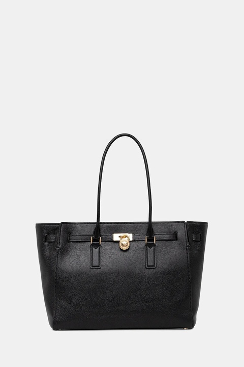 MICHAEL Michael Kors torebka skórzana kolor czarny 30F5GNXT3L - zdjęcie produktu nr 1