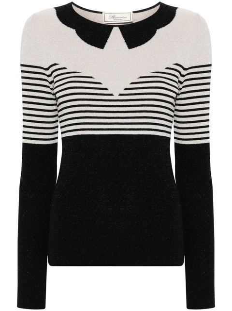 Blumarine striped sweater - Neutrals - zdjęcie produktu nr 1
