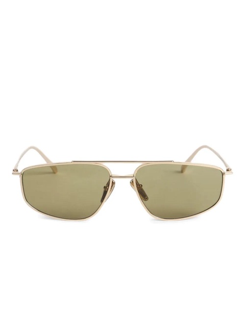 Prada Eyewear rectangle-frame sunglasses - Gold - zdjęcie produktu nr 1