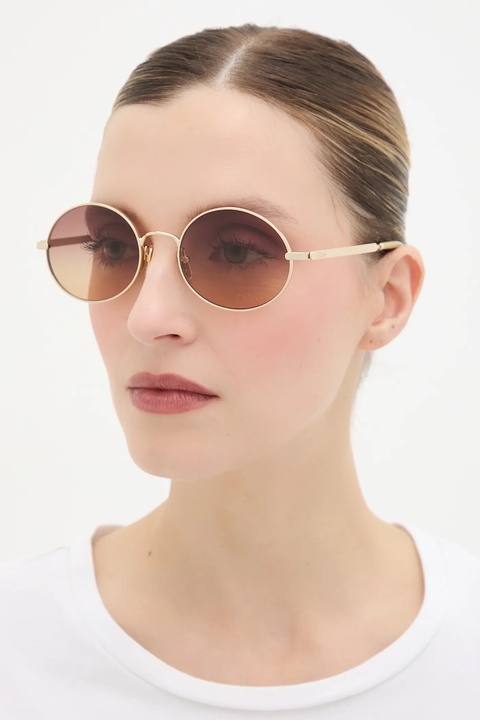 Chloé okulary przeciwsłoneczne damskie kolor złoty CH0326S - zdjęcie produktu nr 1