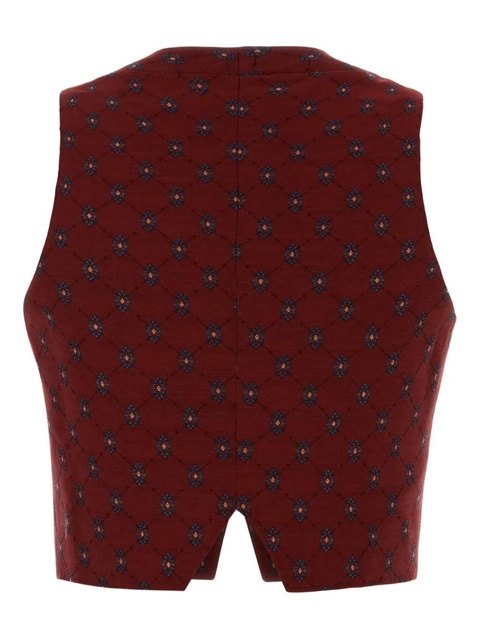 ETRO wool-blend waistcoat - Red - zdjęcie produktu nr 2