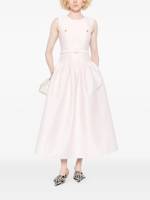 Self-Portrait taffeta midi dress - Pink - zdjęcie produktu nr 2