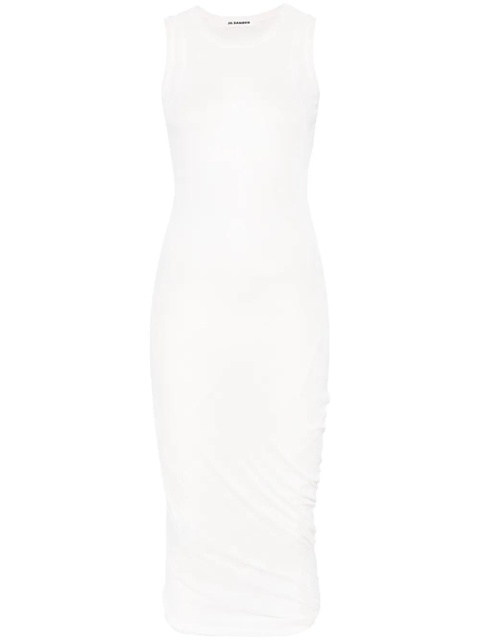 Jil Sander cotton midi dress - White - zdjęcie produktu nr 1