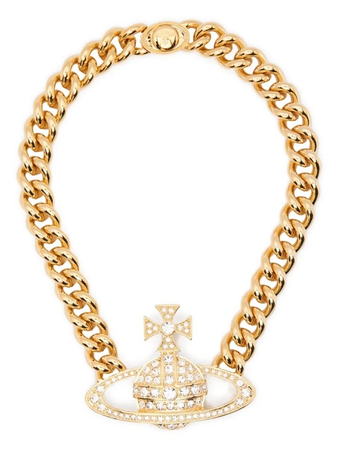 Vivienne Westwood chain orb Neysa necklace - Black - zdjęcie produktu nr 1