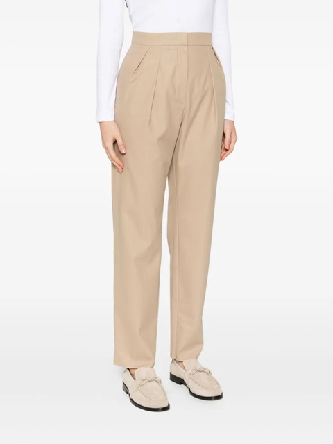Max Mara Dede pleated raw-edge trousers - Neutrals - zdjęcie produktu nr 2