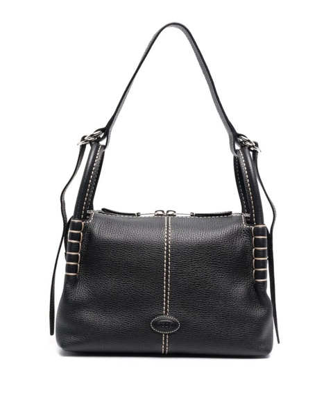 TOD'S - Czarna torebka Boston Bag - zdjęcie produktu nr 1