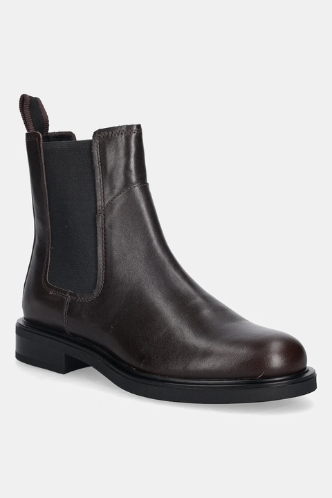 Vagabond Shoemakers sztyblety skórzane FREYA damskie kolor brązowy na płaskim obcasie 6006-101-31 - zdjęcie produktu nr 1