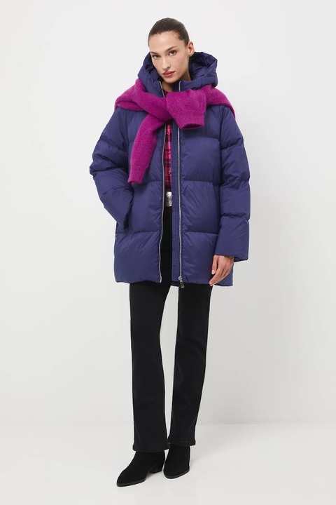 Medicine kurtka puchowa damska kolor fioletowy zimowa oversize - zdjęcie produktu nr 1