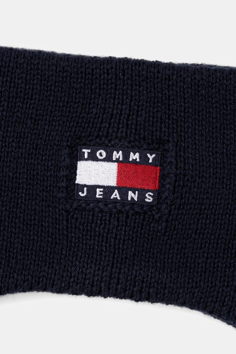 Tommy Jeans opaska na głowę bawełniana kolor granatowy AW0AW17898 - zdjęcie produktu nr 2