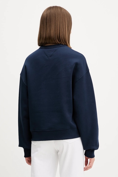 Tommy Jeans bluza bawełniana damska kolor granatowy z aplikacją DW0DW17325 - zdjęcie produktu nr 2