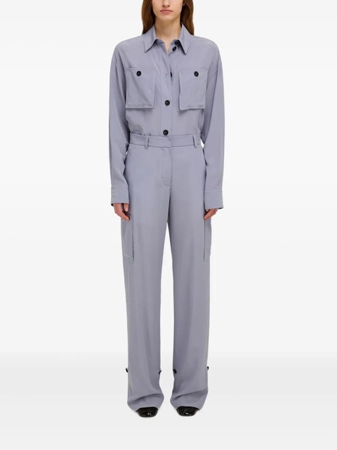 Ferragamo cargo pocket cuffed trousers - GREY - zdjęcie produktu nr 1