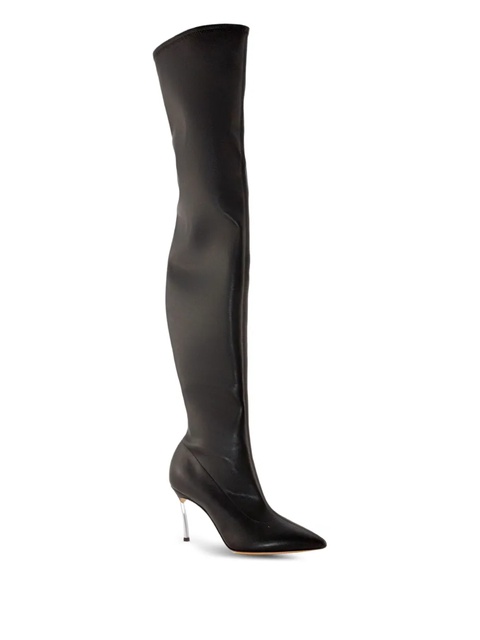 Casadei 80mm pointed-toe stiletto boots - Black - zdjęcie produktu nr 2