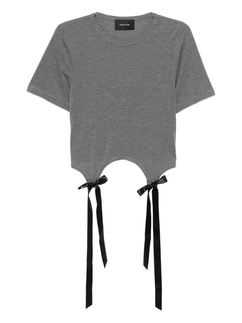 Simone Rocha lyocell T-shirt - Grey - zdjęcie produktu nr 1