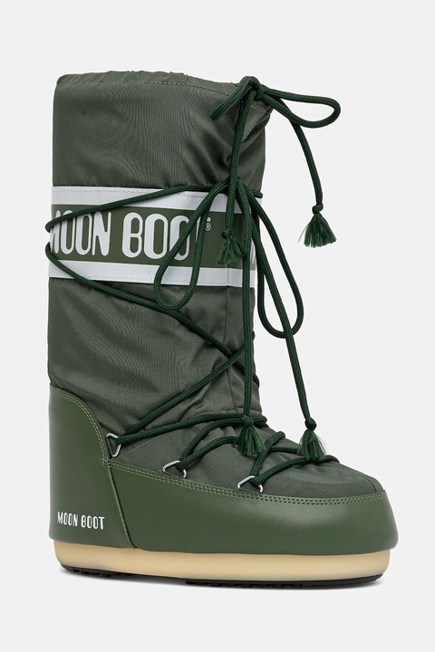 Moon Boot śniegowce MB ICON NYLON kolor zielony 80D1400440 G016 - zdjęcie produktu nr 1