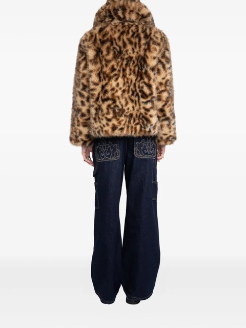 Zadig&Voltaire leopard-print faux-fur coat - Brown - zdjęcie produktu nr 2