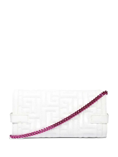 Balmain B-Buzz 23 quilted flap clutch bag - White - zdjęcie produktu nr 1
