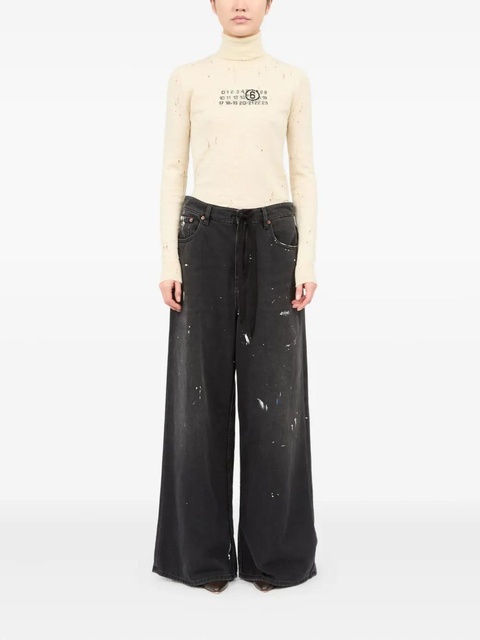 MM6 Maison Margiela cotton jeans - Black - zdjęcie produktu nr 1