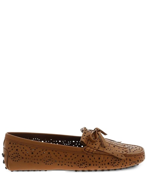 Tod's perforated tasselled loafers - Brown - zdjęcie produktu nr 1