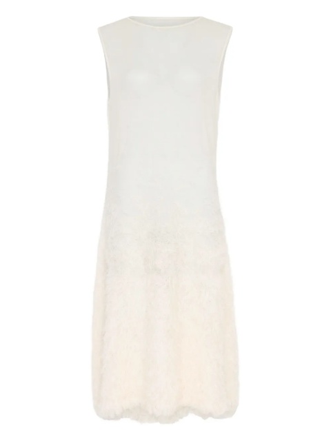 Maison Margiela sleeveless textured midi dress - Neutrals - zdjęcie produktu nr 1