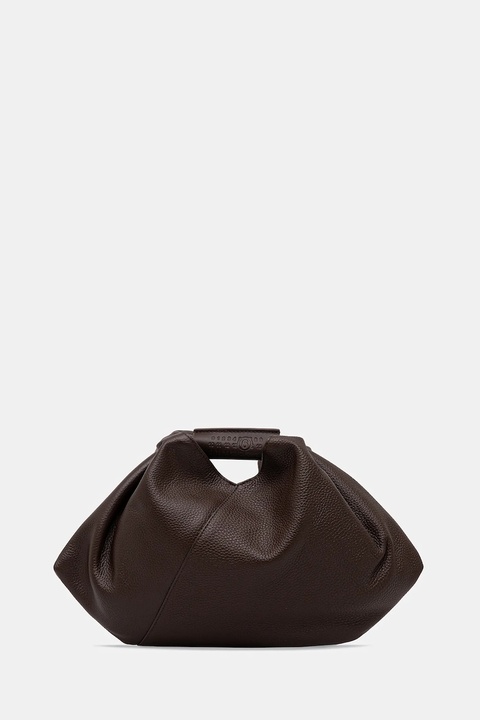 MM6 Maison Margiela torebka skórzana kolor brązowy SB5WD0029.P7255.T2625 - zdjęcie produktu nr 1