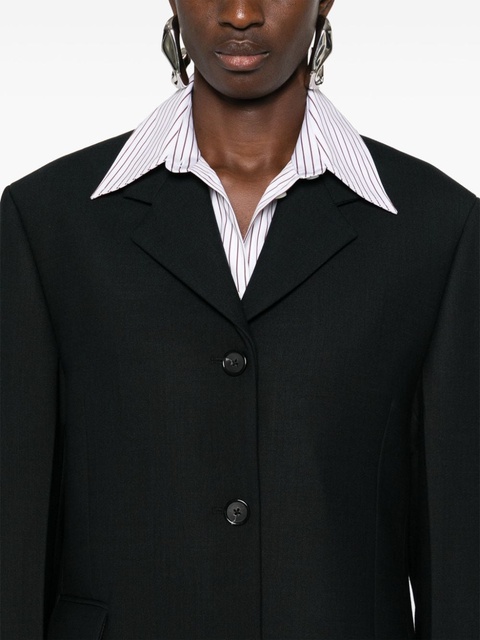 TOTEME Straight single-breasted blazer - Black - zdjęcie produktu nr 2