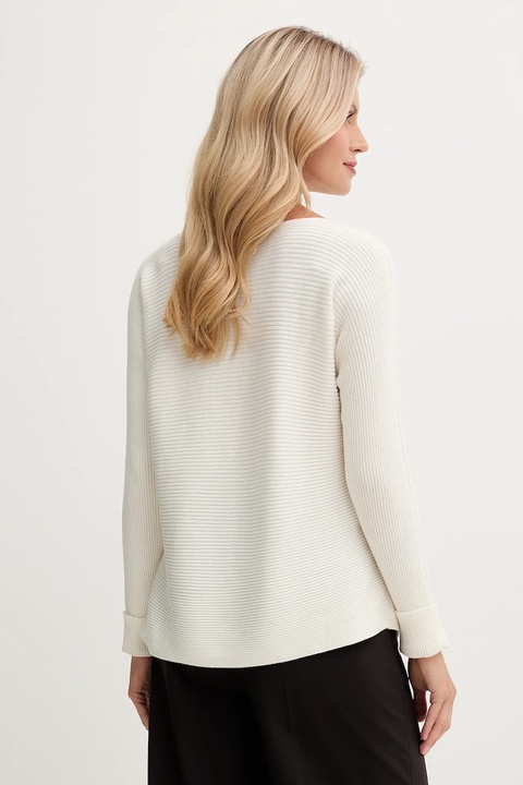 United Colors of Benetton sweter z dodatkiem wełny damski kolor beżowy 1Y6SD10CH - zdjęcie produktu nr 2