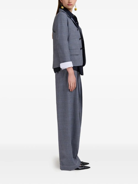 Marni checked blazer - Blue - zdjęcie produktu nr 2