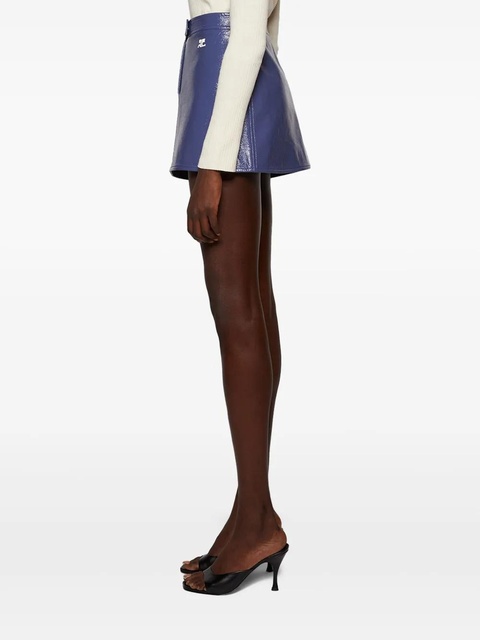Courrèges logo mini skirt - Blue - zdjęcie produktu nr 2