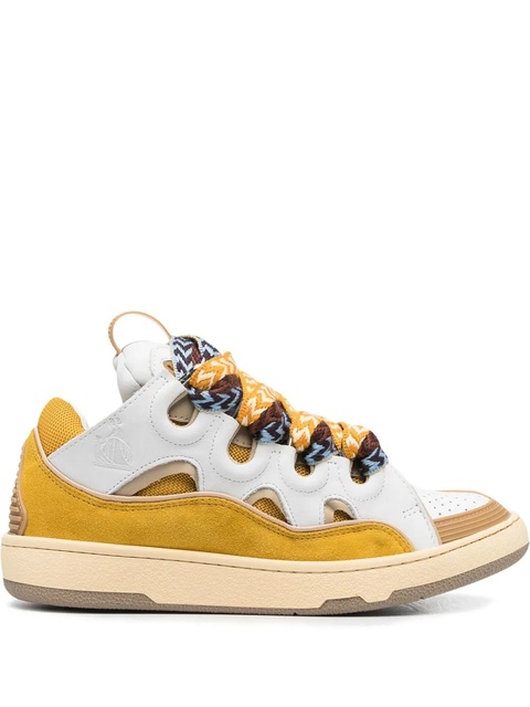 Lanvin Curb chunky lace-up sneakers - Yellow - zdjęcie produktu nr 1