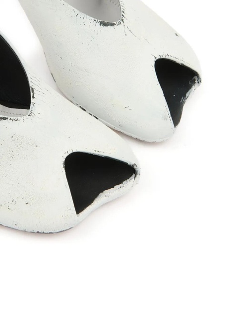 MM6 Maison Margiela painterly-print slingback sandals - White - zdjęcie produktu nr 1