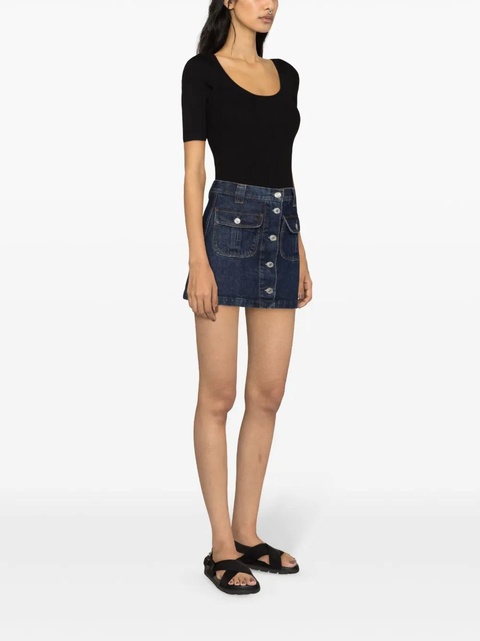 PINKO round-neck ribbed T-shirt - Black - zdjęcie produktu nr 2