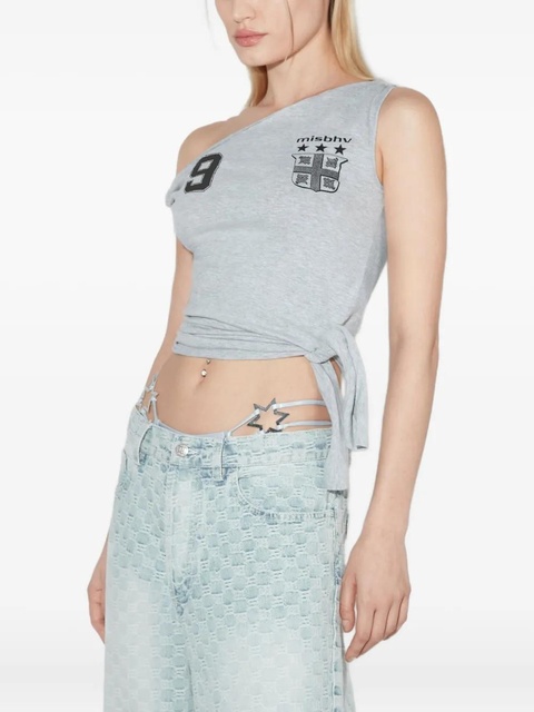 MISBHV knotted-graphic football top - Grey - zdjęcie produktu nr 2
