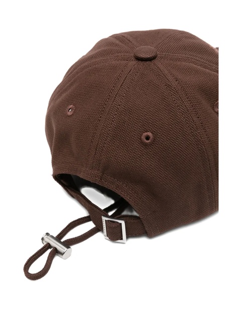 Jacquemus Artichaut frayed-brim baseball cap - Brown - zdjęcie produktu nr 2